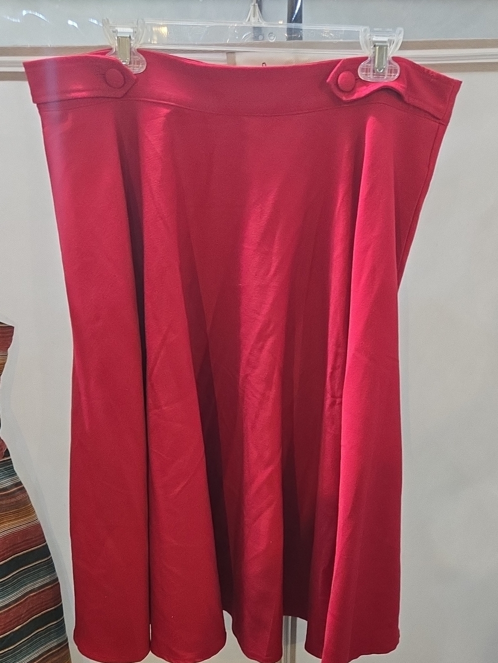 Women’s Red A-Line Skirt